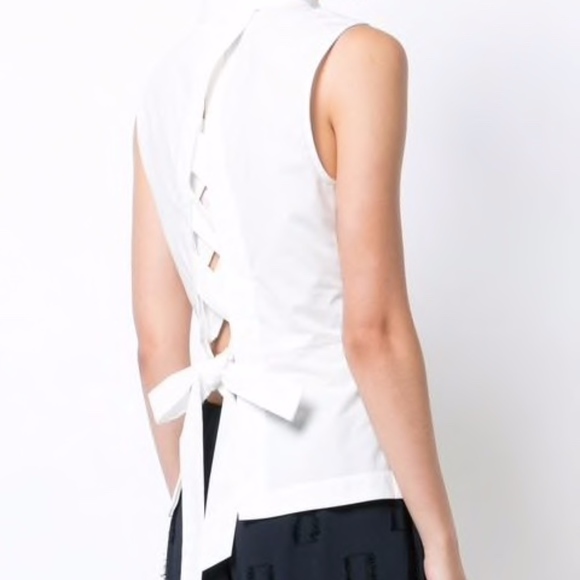 Derek Lam Tops - Derek Lam 10 Crosby Lace Up Button-Down Shirt New